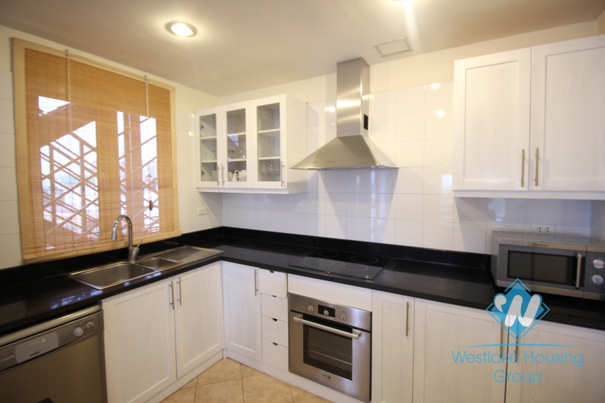 Two bedroom apartment for rent located in a service building in the center of Hoan Kiem district, Hanoi, Vietnam